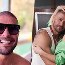 Diogo Nogueira posa sem camisa e recebe comentário apaixonado de Paolla Oliveira - Foto/Instagram