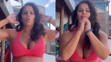 Grávida, Viviane Araujo malha e exibe barrigão em vídeos - Reprodução/Instagram