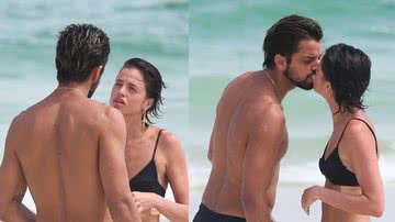 Atriz Agatha Moreira curte praia no Rio em clima de romance com o namorado, Rodrigo Simas - Foto: Ag News/ Dilson Silva