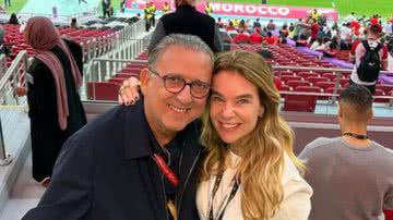 Galvão Bueno foi assistir ao jogo entre França e Marrocos, válido pela semifinal da Copa do Mundo de 2022 - Foto: Reprodução / Instagram