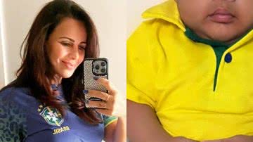 Viviane Araújo encanta ao mostrar o filho de look verde e amarelo - Reprodução/Instagram