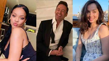 Rihanna, Hugh Jackman e Ana de Armas foram alguns famosos que celebraram as indicações ao Globo de Ouro 2023 - Reprodução: Instagram