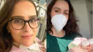 Leticia Cazarré toma sol com a filha de cinco meses no hospital - Reprodução/Instagram
