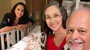 Os pais de Leticia Cazarré ficaram na UTI com Maria Guilhermina para que ela pudesse ir para casa ver o marido e os filhos - Foto: Reprodução / Instagram