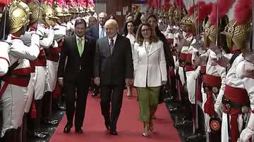 Lula e Janja na cerimônia de diplomação - Foto: Reprodução / GloboNews