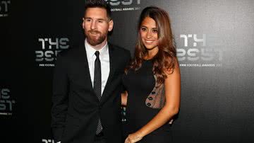 O jogador Lionel Messi e sua esposa, Antonella Roccuzzo - Foto: Michael Steele/Getty Images