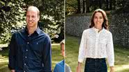 Príncipe William e Kate Middleton mostram a foto do cartão de Natal da família - Foto: Reprodução / Instagram