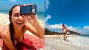 Rafa Kalimann curte praia com José Loreto e conta que boiou pela primeira vez - Reprodução/Instagram