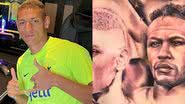 Richarlison mostra tatuagem com rosto de Neymar e Ronaldo - Reprodução/Instagram