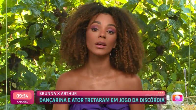 Brunna Gonçalves no Mais Você - Reprodução/Globo
