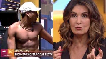 Fátima Bernardes se assusta com palavrão ao vivo - Reprodução/TV Globo