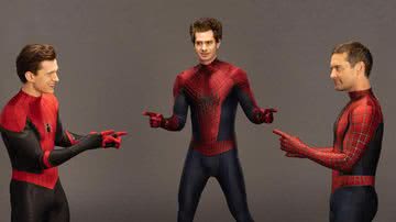 Tom Holland, Tobey Maguire e Andrew Garfield recriam meme de Homem Aranha - Reprodução/Instagram