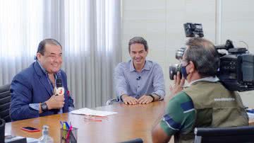 Jota Abussafi entrevista Marquinhos Trad, prefeito de Campo Grande - (Divulgação/SBT Ms)