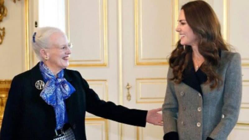 Em sua viagem de dois dias para a Dinamarca, Kate Middleton se encontrou com a Rainha Margareth - Reprodução: Instagram
