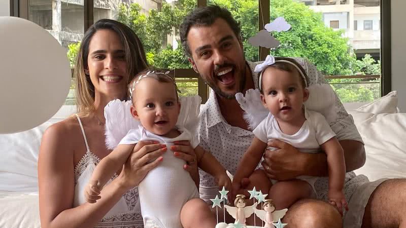Marcella e Joaquim comemoram 11 meses de Sophia e Pietra - Reprodução/ Instagram