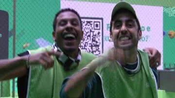 Pedro Scooby e Paulo André vencem a Prova do Líder - Reprodução/Globo