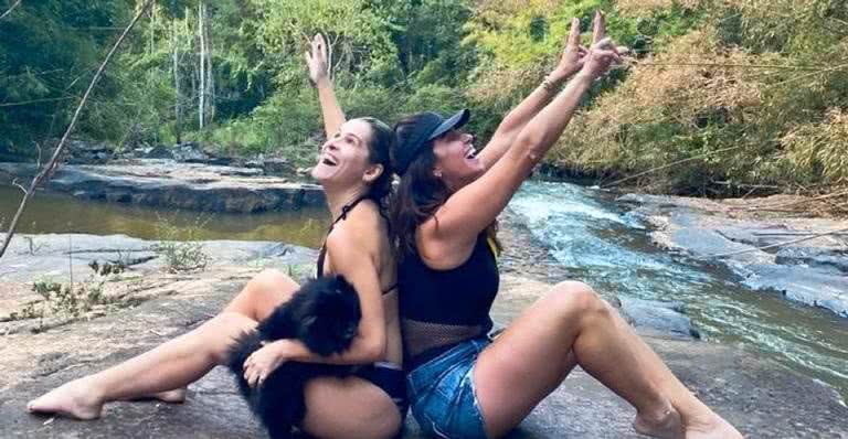 Ingrid Guimarães e Giovanna Antonelli se divertem juntas em Noronha - Reprodução/Instagram
