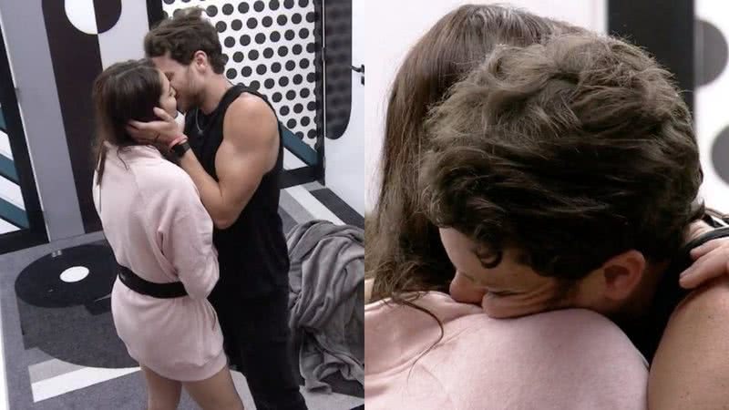 Lucas e Eslovênia trocam beijos - Reprodução/TV Globo
