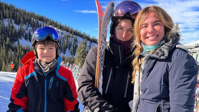 Luciana Gimenez curte passeio na neve na companhia dos filhos - Reprodução/Instagram