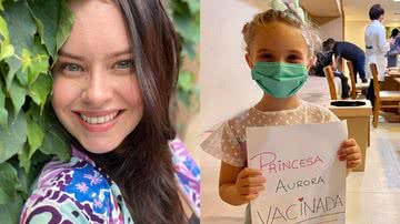 Mari Bridi Cardoso celebra a vacinação de Aurora - Reprodução/ Instagram