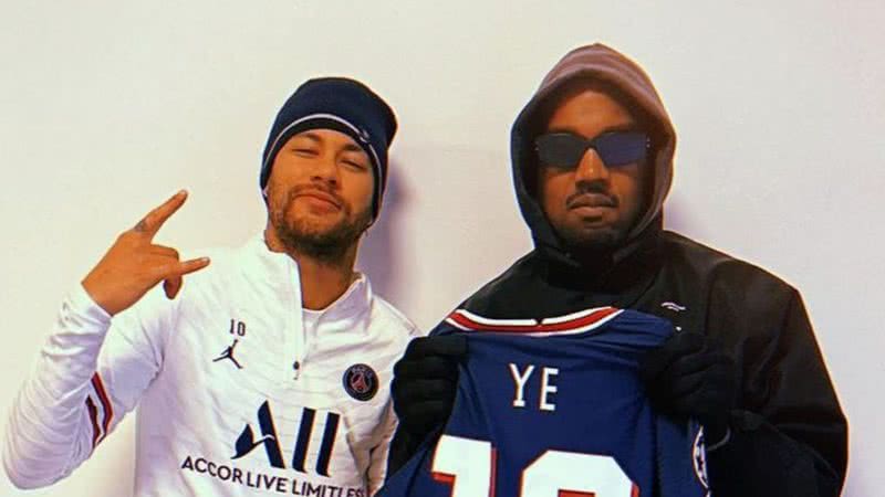 Neymar Jr. encontra Kanye West em treino do Paris Saint-Germain - Reprodução/Instagram