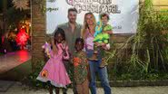 Bruno Gagliasso e Giovanna Ewbank com os três filhos, Titi, Bless e Zyan - Fotos: Beatriz Damy / AgNews