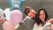 Cássio Reis e Fernanda Vasconcellos celebraram mesversário do filho - Reprodução/Instagram