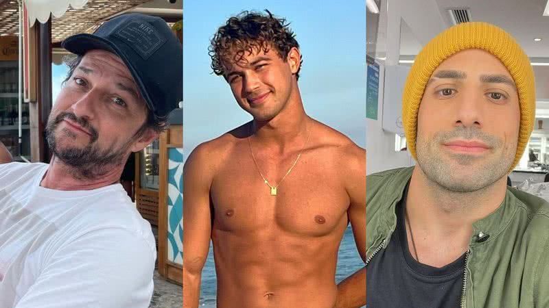 Marcelo Serrado, André Luiz Frambach e Kaysar Dadour se divertem nos bastidores de 'Cara e Coragem' - Reprodução/Instagram