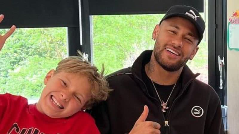 Neymar Jr. publica foto dormindo com o filho, Davi Lucca - Reprodução/Instagram
