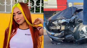 Famosa do TikTok sofre acidente de carro em Manaus - Reprodução/ Instagram