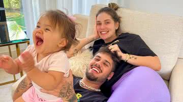 Zé Felipe e Virginia Fonseca curtem café da manhã divertido com a filha, Maria Alice - Foto/Instagram