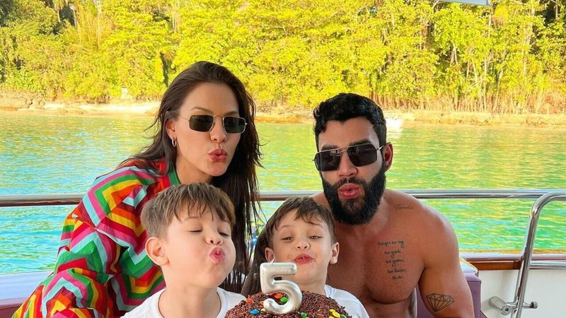 Andressa Suita e Gusttavo Lima comemoram aniversário do filho - Reprodução/Instagram