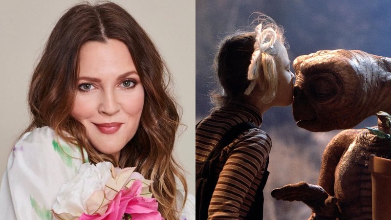 Drew Barrymore presta homenagem no aniversário do filme 'E.T.' - Reprodução/ Instagram | Divulgação/ Universal