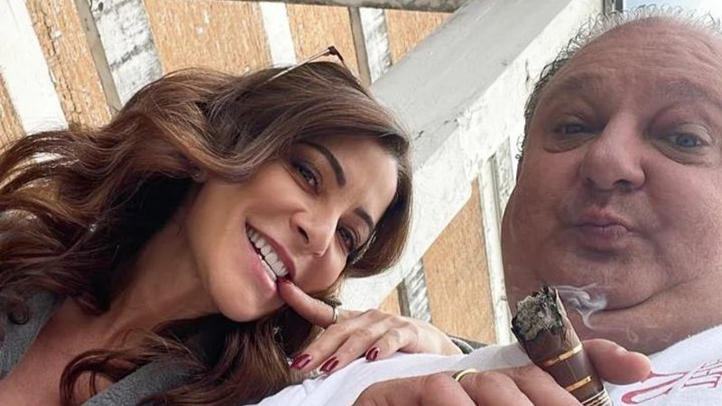 Erick Jacquin posa com Ana Paula Padrão nos bastidores do 'MasterChef Brasil' - Foto/Instagram