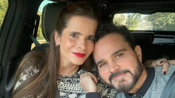 Luciano Camargo com a esposa Flávia Camargo - Reprodução/Globo