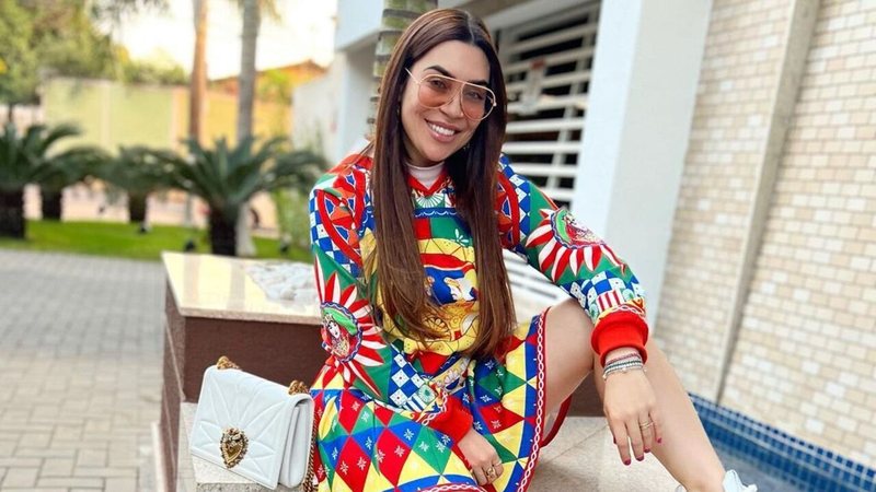Naiara Azevedo arrasa de vestido estampado - Reprodução/Instagram