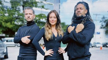 Paolla Oliveira surge com Marcelo Serrado e Paulo Lessa nos bastidores de 'Cara e Coragem' - Reprodução/Instagram