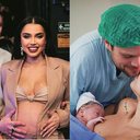 Paula Amorim e Breno Simões mostram momento do parto do filho - Reprodução/Instagram