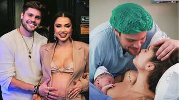 Paula Amorim e Breno Simões mostram momento do parto do filho - Reprodução/Instagram