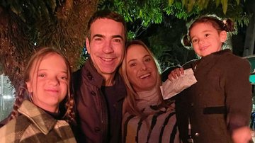 Ticiane Pinheiro e a família curtem dia em Campos do Jordão