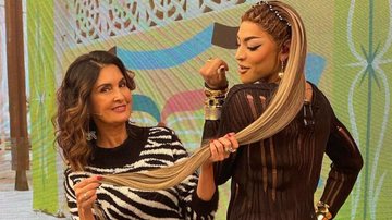 Fátima Bernardes compartilha fotos com Pabllo Vittar e se surpreende com tamanho de peruca - Reprodução/Instagram
