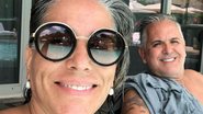 Gloria Pires curte banho de piscina na companhia do marido, Orlando Morais - Reprodução/Instagram