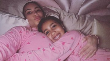 Kim Kardashian encantou os fãs ao dividir fotos com a filha mais velha - Reprodução/Instagram
