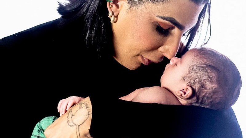Pepita encanta ao mostrar ensaio newborn do filho, Lucca Antônio, ainda com 12 dias - Foto/Instagram