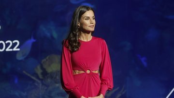 A Rainha da Espanha apostou em um look rosa para comparecer a uma premiação - Fotos: Getty Images