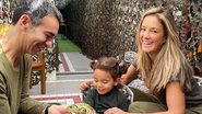 Ticiane Pinheiro e César Tralli com a filha Manuella - Reprodução/Instagram