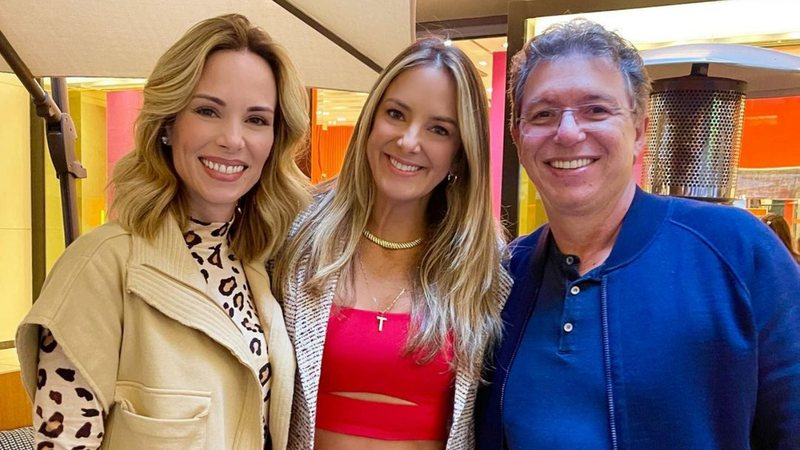 Ticiane Pinheiro exibe encontro especial com Ana Furtado e Boninho - Reprodução/Instagram