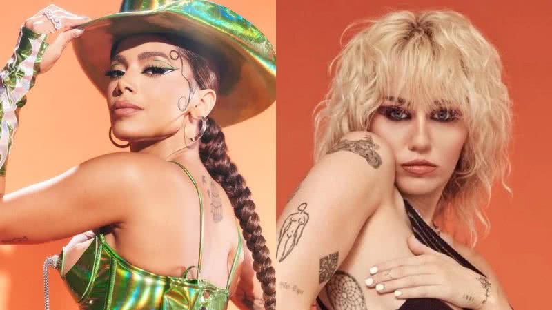 Anitta vai subir ao palco de Miley Cyrus no Lolla 2022 - Reprodução / Instagram