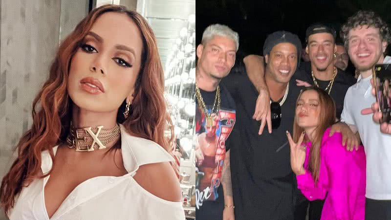 Cantora Anitta aproveita noitada com Ronaldinho Gaúcho e rappers - Reprodução/Instagram