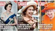 As capas da revista especial do Jubileu de Platina da Rainha Elizabeth II para votação do público - Revista CARAS/Divulgação